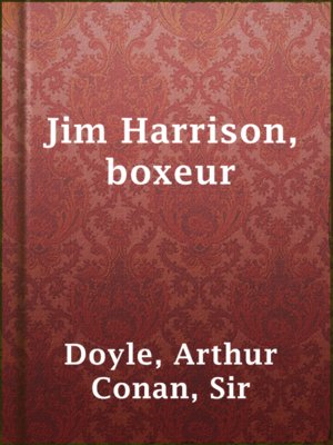 cover image of Jim Harrison, boxeur
